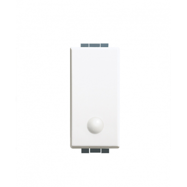 C4005L PULSADOR ILUMINABLE NEUTRO 1 MODULO BLANCO LUNA
