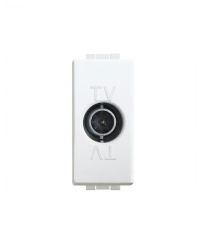 C4202P14 BASE TV/SAT INTERMEDIA 1 MODULO BLANCO LUNA