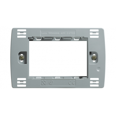 C4703 SOPORTE RECTANGULAR 3 MODULOS LUNA