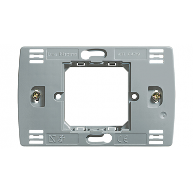 C4719 SOPORTE RECTANGULAR 2 MODULOS LUNA
