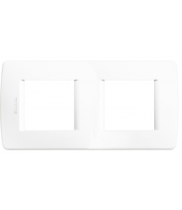 C4802/2BN PLACA PARA CAJA 4 MODULOS BLANCO LUNA
