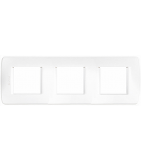 C4802/3BN PLACA PARA CAJA 6 MODULOS BLANCO LUNA