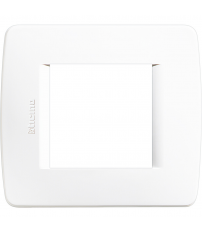 C4802BN PLACA PARA CAJA 2 MODULOS BLANCO LUNA