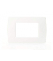 C4803BN PLACA 3 MODULOS BLANCO LUNA