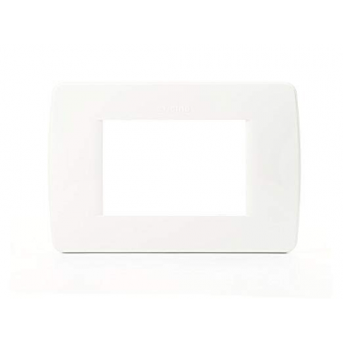 C4803BN PLACA 3 MODULOS BLANCO LUNA
