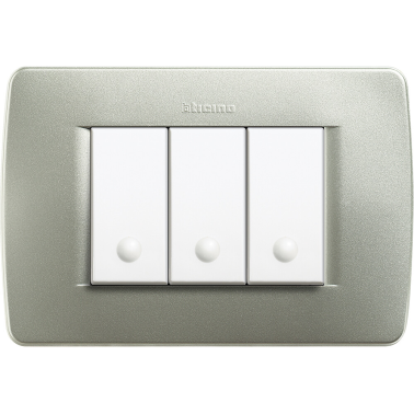 C4803VM-PLACA 3MOD. VERDE METALIZADO