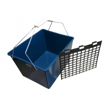 CUBO AZUL PINTURA 16 LITROS CON REJILLA + 2 ASAS