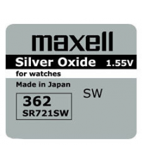 362 PILA MAXELL BOTON OXIDO DE PLATA RELOJ SR721SW