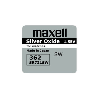 362 PILA MAXELL BOTON OXIDO DE PLATA RELOJ SR721SW