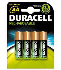 4 x PILA RECARGABLE R6 AA DURACELL 1.2V