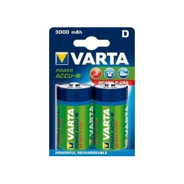 BL 2ud PILA RECARGABLE R20 D VARTA