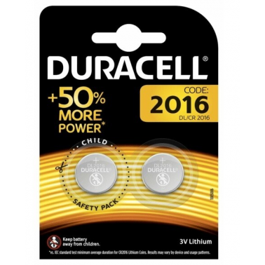 CR2016 BL 2ud PILA BOTON LITIO 3V DURACELL
