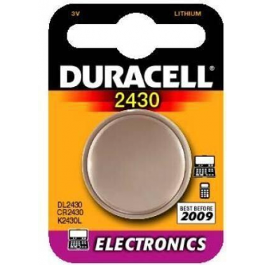 CR2430 - 1 x PILA BOTON DURACELL LITIO 3V
