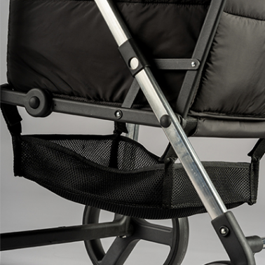 BAS001 CARRO COMPRA BASKET POLAR PLEGABLE 4 RUEDAS NEGRO ROLSER