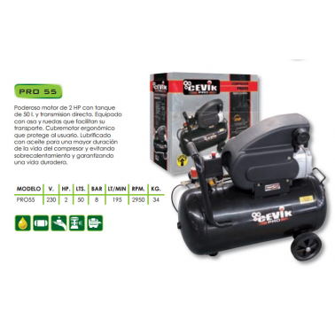 CEVIK PRO 55 2HP 50L