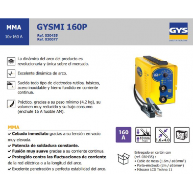 INVERTER GYSMI 160P