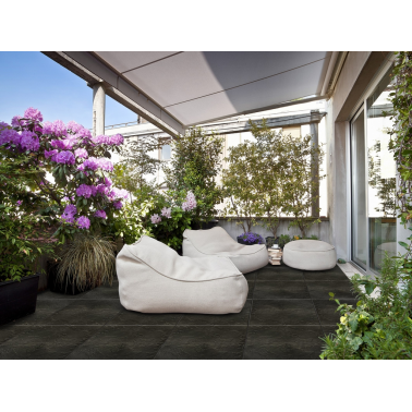 LOSETA BLACKNITE POLIPROPILENO INTERMAS 40X40 NEGRO