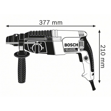 MARTILLO BOSCH GBH-2/26 830W 2,7J SDS PLUS Y MALETÍN