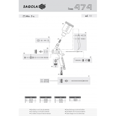 PISTOLA GRAVEDAD SAGOLA 474 1.0